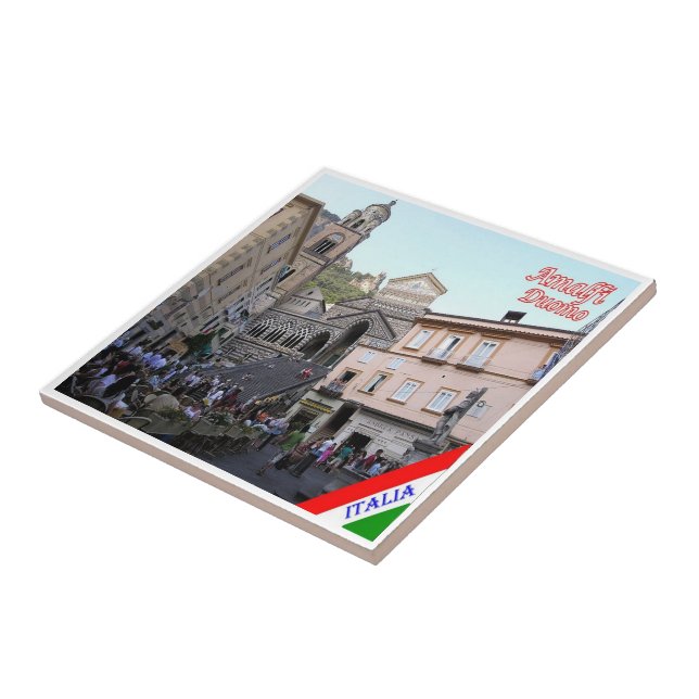 Azulejo De Cerâmica CMP141 AMALFI, Duomo Square, Itália (Lateral)