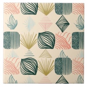 Azulejo De Cerâmica Coágulo Tribal de Caribe Negrito: Borboleta