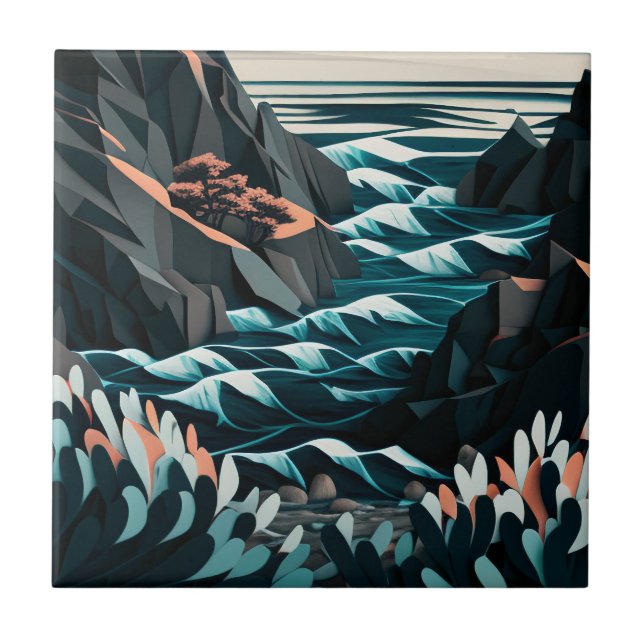 Azulejo De Cerâmica Coastal Energy (Frente)