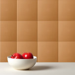Azulejo De Cerâmica Cobre pastel de cor sólida simples de outono<br><div class="desc">Simples design de cobre pastel de cor sólida de outono.</div>