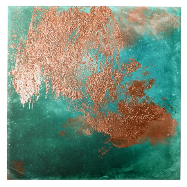 Azulejo De Cerâmica Cobre - Patina (Frente)