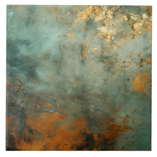 Azulejo De Cerâmica Cobre Patina - Metálico Russo