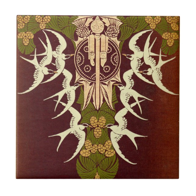 Azulejo De Cerâmica Cobrir Anterior do Livro das Terras Altas da Escóc (Frente)