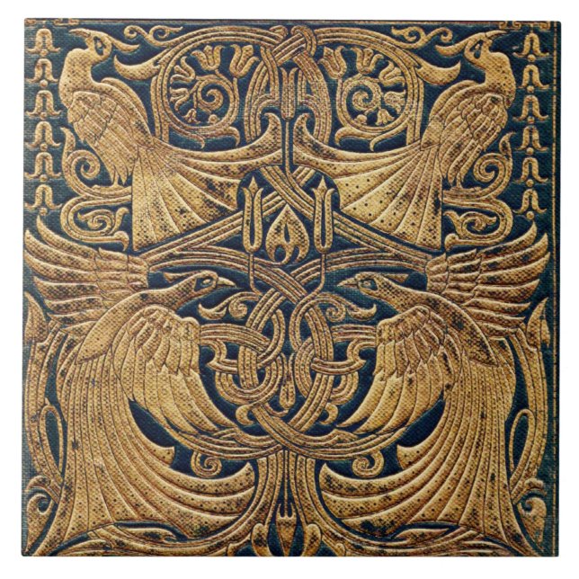 Azulejo De Cerâmica Cobrir do Livro Peacock Art Nouveau, Vitoriano (Frente)
