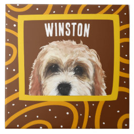 Azulejo De Cerâmica Cockapoo quadro fotográfico personalizado Azulejo 