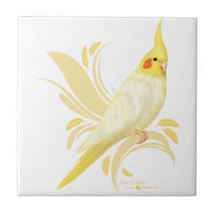 Azulejo De Cerâmica Cockatiel de Lutino