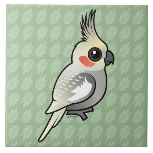 Azulejo De Cerâmica Cockatiel Spangled