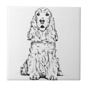 Azulejo De Cerâmica Cocker spaniel