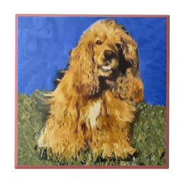Azulejo De Cerâmica Cocker Spaniel Art
