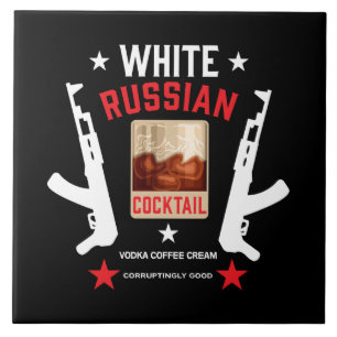 Azulejo De Cerâmica Cocktail russo branco