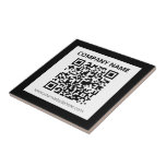 Azulejo De Cerâmica Código QR editável e Design personalizável simples<br><div class="desc">Insira o URL do seu site para criar instantaneamente um código de QR digitalizável.</div>