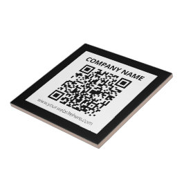 Azulejo De Cerâmica Código QR editável e Design personalizável simples