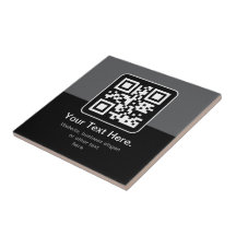 Código QR Modern Escaneável | Preto, Cinza e Branc