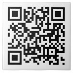 Azulejo De Cerâmica Código QR personalizado de empresa grande<br><div class="desc">Empresa corporativa personalizada Código QR de código QR personalizado Modelo Home Décor / Destaques domésticos / Azulejos decorativos Grande Azulejo cerâmico.</div>