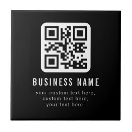 Azulejo De Cerâmica Código QR personalizável e design de texto editáve