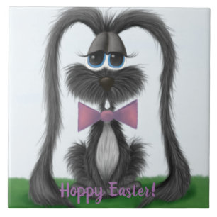 Azulejo De Cerâmica Coelho da Páscoa móvel das Cinzas