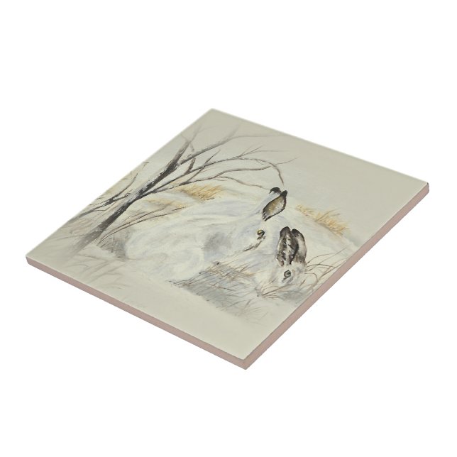 Azulejo De Cerâmica Coelhos/coelhos (Lateral)