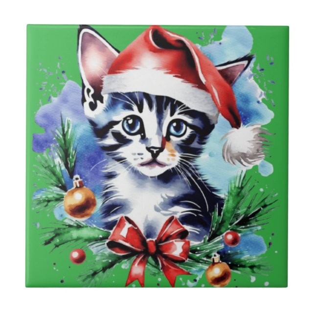 Azulejo De Cerâmica Cogumelos brancos folhas design (Frente)