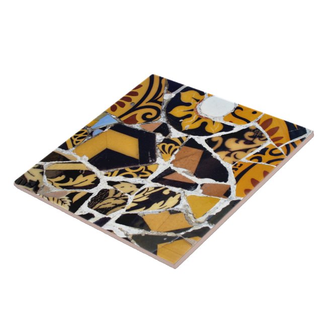 Azulejo De Cerâmica Colagem artística de Azulejo-Brown quebrado (Lateral)