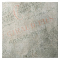 Colagem de Anúncio Parisiense de Papel Vintage Des