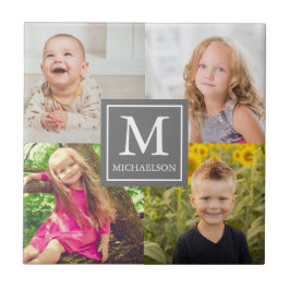 Azulejo De Cerâmica Colagem de Fotos da Família