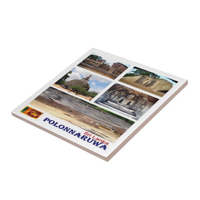 Azulejo De Cerâmica Colagem de POLONNARUWA zLK015, Sri Lanka, (Lateral)