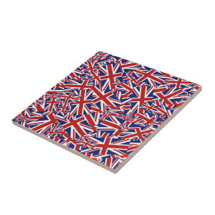 Azulejo De Cerâmica Colagem de Union Jack