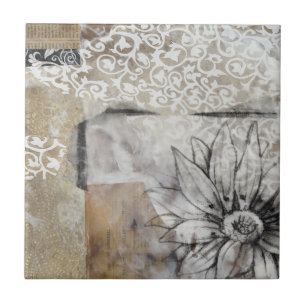 Azulejo De Cerâmica Colagem Fleur II