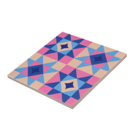 Azulejo De Cerâmica Colcha de Bloco de Estrela Moderna