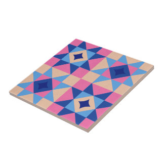 Azulejo De Cerâmica Colcha de Bloco de Estrela Moderna