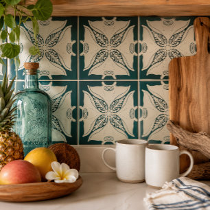 Azulejo De Cerâmica colcha havaiana Hahaloa arraia