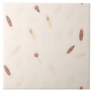 Azulejo De Cerâmica Coleção Boho Luxuosa Popular Feathers