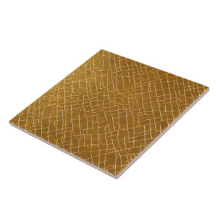 Azulejo De Cerâmica Coleção de Deco de Pintura Branca Dourada Moderna