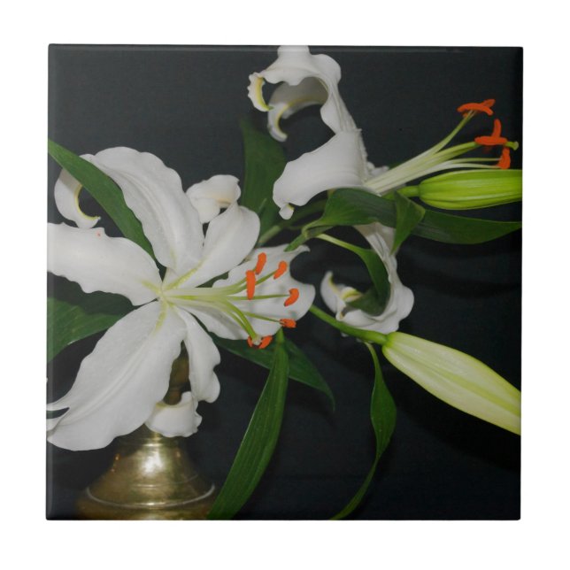 Azulejo De Cerâmica Coleção de Design e Flores irlandesas (Frente)