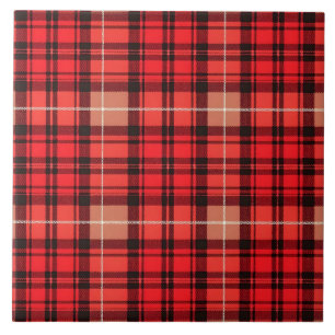 Azulejo De Cerâmica Coleção de tendências do Tartan da Xadrez Tradicio