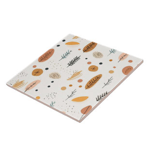 Azulejo De Cerâmica Coleção de Tendências Retroativas do Boho Abstrato