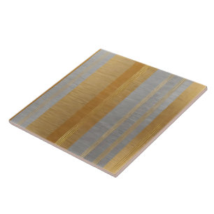 Azulejo De Cerâmica Coleção Dourada de Prata Popular Linen Luxury