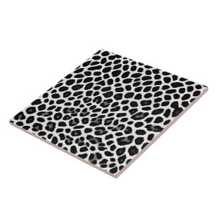 Azulejo De Cerâmica Coleção Elegante de Leopardo Branco de Luxo Popula