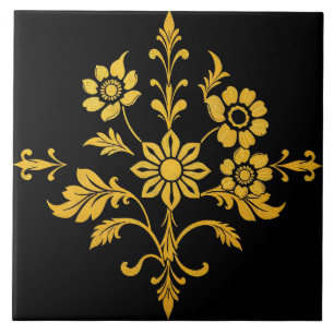 Azulejo De Cerâmica Coleção Floral Elegante Popular de Luxo