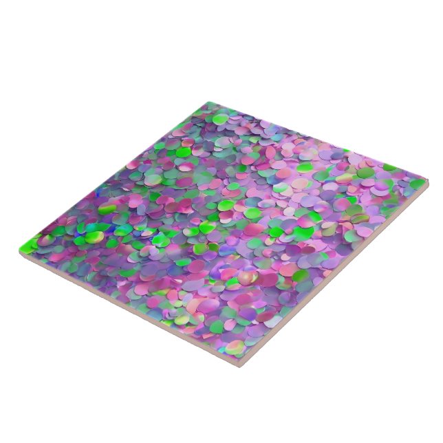 Azulejo De Cerâmica Coleção Holográfica Moderna da Opal da Glitter (Lateral)