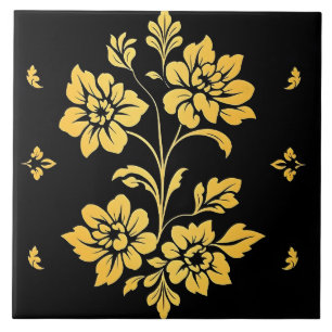 Azulejo De Cerâmica Coleção Moderna de Luxo Floral Elegante