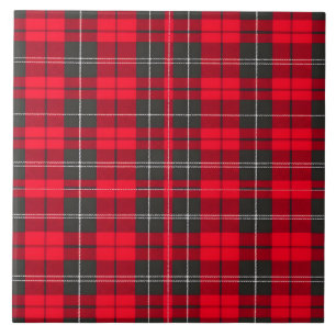 Azulejo De Cerâmica Coleção Moderna de Tartan Xadrez Tradicional Verme