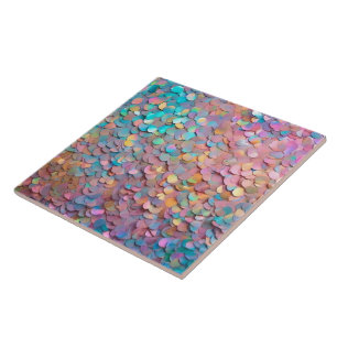 Azulejo De Cerâmica Coleção Moderna Holográfica Holográfica com Glitte