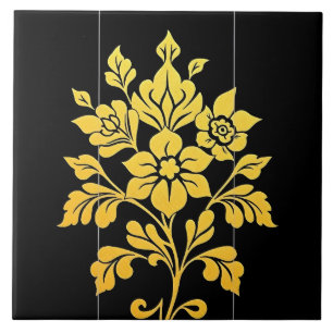 Azulejo De Cerâmica Coleção Popular de Luxo Floral Elegante