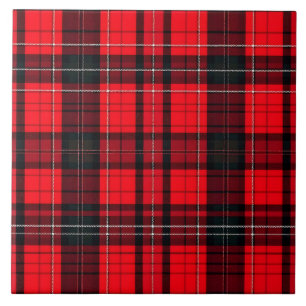 Azulejo De Cerâmica Coleção Popular Tradicional de Tartan Vermelho xad