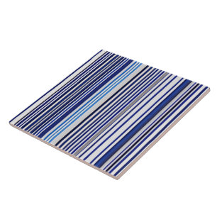 Azulejo De Cerâmica Coleção Trendy Summer Marinho Blue Boat Strips