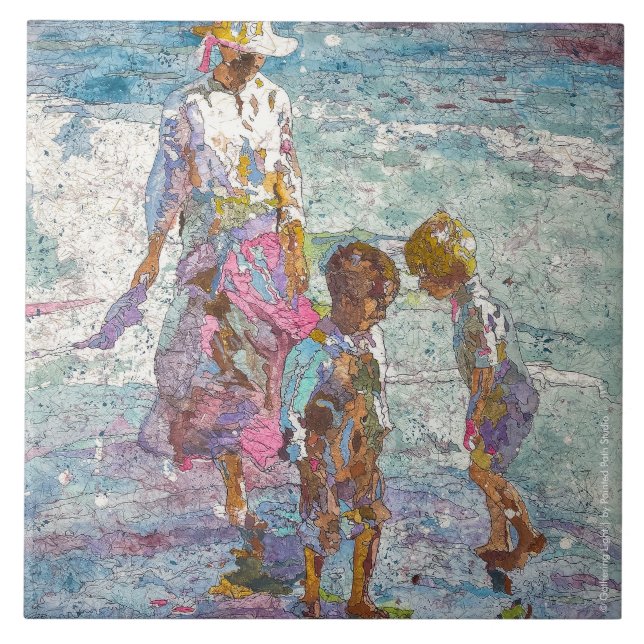 Azulejo De Cerâmica Coletando Luz (Frente)