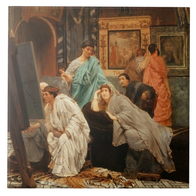 Azulejo De Cerâmica Coletor de Alma-Tadema | na altura de Augustus (Frente)