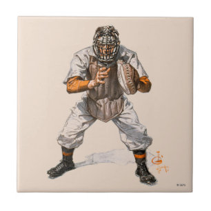Azulejo De Cerâmica Coletor do basebol