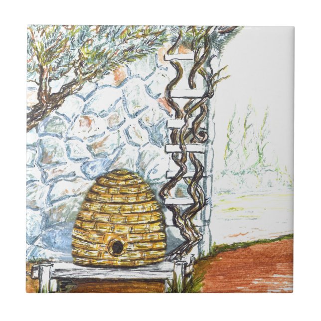 Azulejo De Cerâmica colheita do rockwall (Frente)